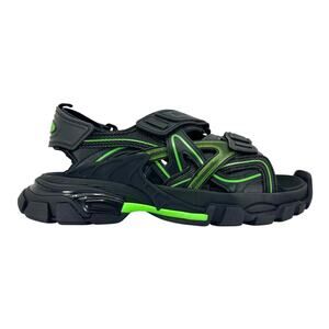 Balenciaga Track Sandal in Black Fluo Green Size EU 38 NWT MSRP: $700